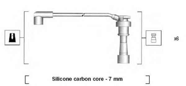 Комплект высоковольтных проводов MAGNETI MARELLI 941285150872