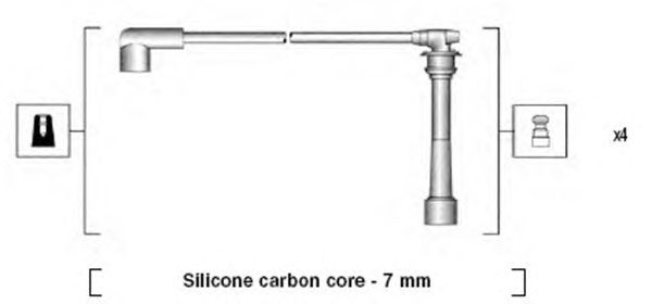 Комплект високовольтних проводів MAGNETI MARELLI 941295060878