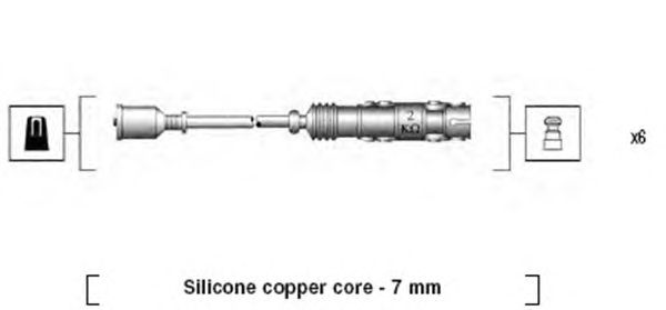 Комплект високовольтних проводів MAGNETI MARELLI 941455010942
