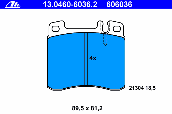 Тормозные колодки ATE 13.0460-6036.2