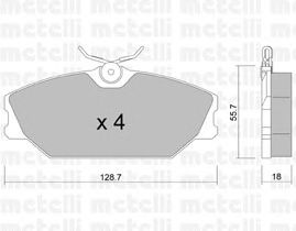 Тормозные колодки METELLI 22-0142-2