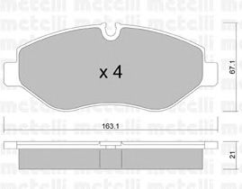 Тормозные колодки METELLI 22-0671-0
