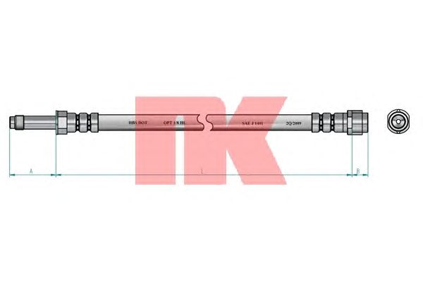Тормозной шланг NK 8547131