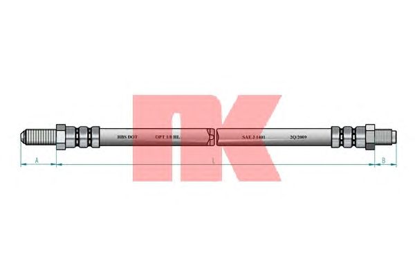 Тормозной шланг NK 859305