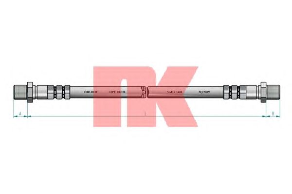Тормозной шланг NK 8523130
