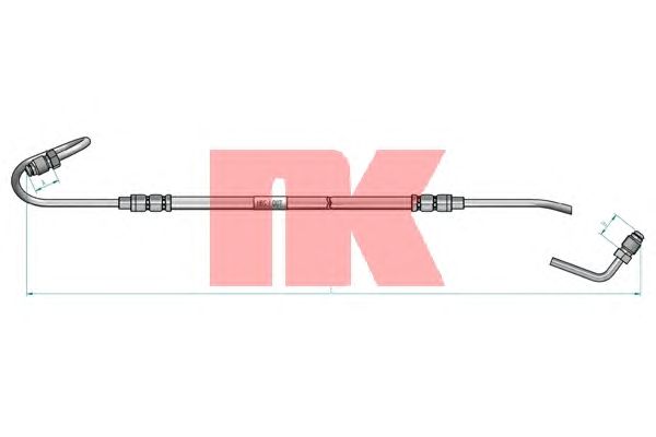 Тормозной шланг NK 853752
