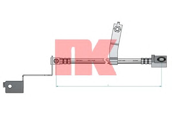 Тормозной шланг NK 859304
