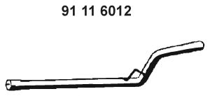 Труба выхлопного газа EBERSPACHER 91 11 6012
