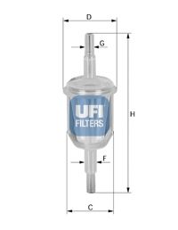 Топливный фильтр UFI 31.015.00