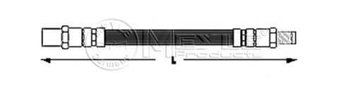 Тормозной шланг MEYLE 014 042 0011
