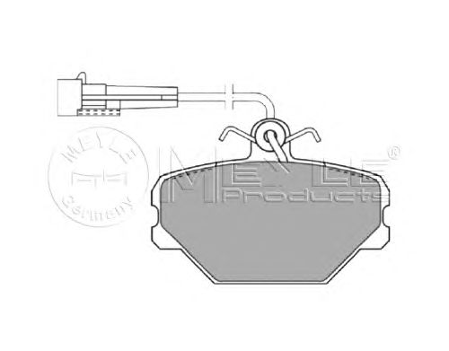 Тормозные колодки MEYLE 025 211 0016/W