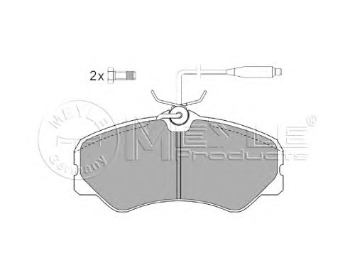 Тормозные колодки MEYLE 025 212 0519/W