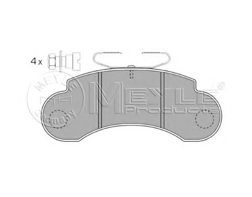 Тормозные колодки MEYLE 025 215 7314
