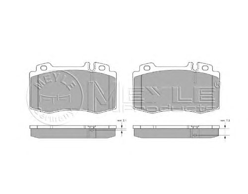 Тормозные колодки MEYLE 025 237 4517