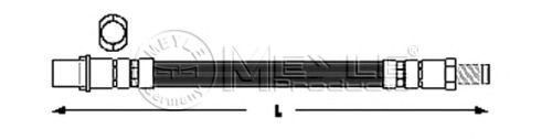 Тормозной шланг MEYLE 300 343 2107