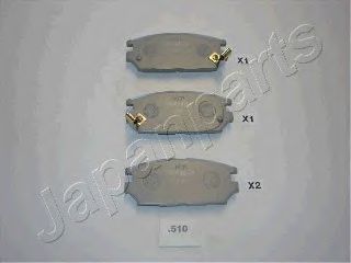 Тормозные колодки JAPANPARTS PP-510AF