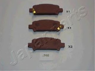 Тормозные колодки JAPANPARTS PP-702AF