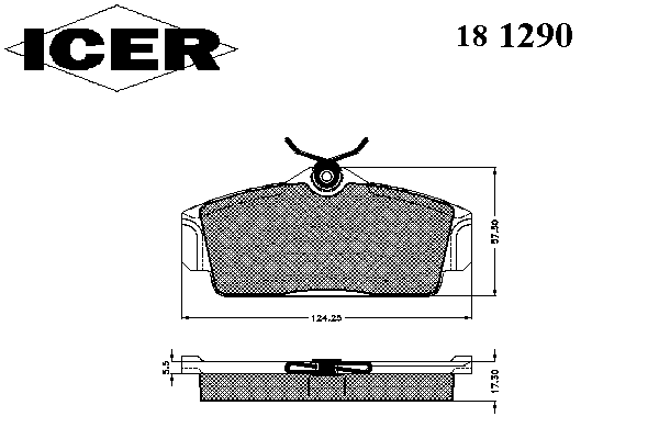 Тормозные колодки ICER 181290