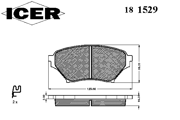 Тормозные колодки ICER 181529