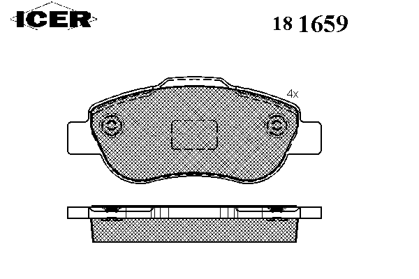 Тормозные колодки ICER 181659