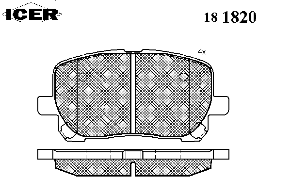 Тормозные колодки ICER 181820