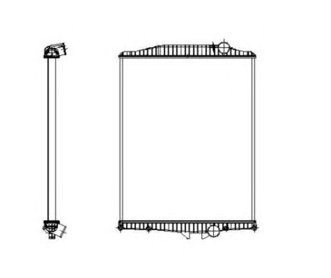 Радіатор, охолодження двигуна NRF 519701