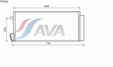 Радиатор кондиционера AVA QUALITY COOLING FT5396