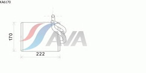 Радиатор отопителя AVA QUALITY COOLING KA6170
