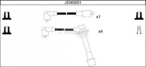 Комплект высоковольтных проводов NIPPARTS J5383001