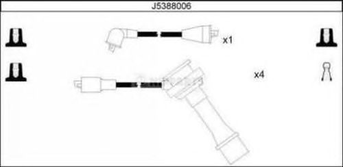 Комплект высоковольтных проводов NIPPARTS J5388006