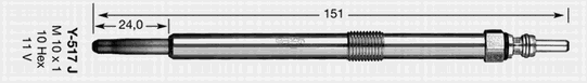 Свеча накала NGK 91766