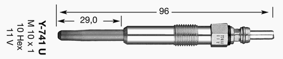 Свеча накала NGK 6943