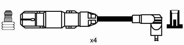 Комплект високовольтних проводів NGK 44303
