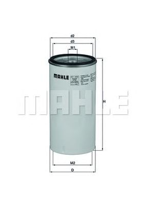Паливний фільтр MAHLE ORIGINAL KC 200