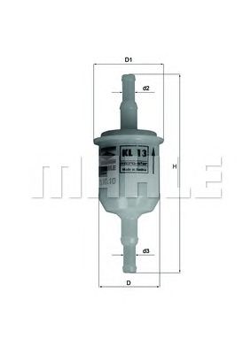 Топливный фильтр MAHLE KL 13 OF