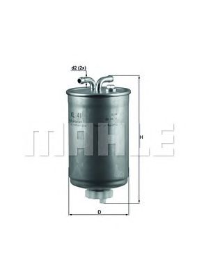 Топливный фильтр MAHLE KL 41