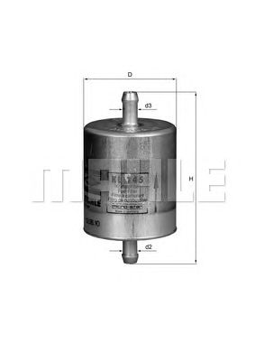 Паливний фільтр MAHLE ORIGINAL KL 145