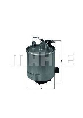 Топливный фильтр MAHLE KL 440/4
