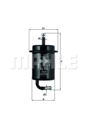 Топливный фильтр MAHLE ORIGINAL KL 444