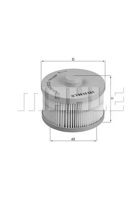 Топливный фильтр MAHLE ORIGINAL KX 266D