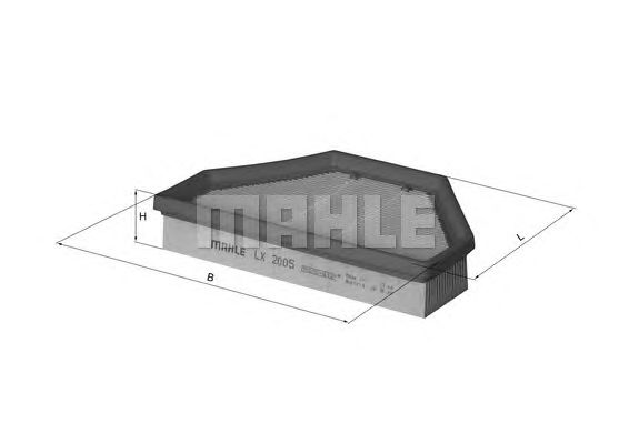 Воздушный фильтр MAHLE ORIGINAL LX 2005