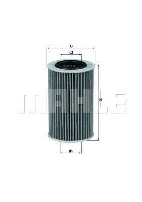 Масляный фильтр MAHLE ORIGINAL OX 260D