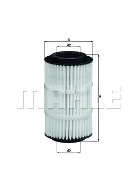 Масляный фильтр MAHLE ORIGINAL OX 345/7D