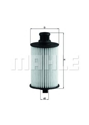 Масляный фильтр MAHLE ORIGINAL OX 774D
