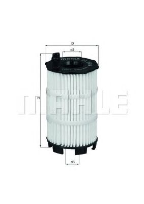 Масляный фильтр MAHLE OX 350/4D