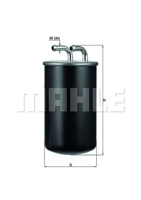 Топливный фильтр MAHLE KL 737