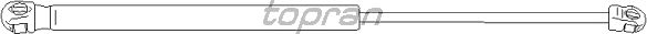 Газовый упор крышки багажника TOPRAN 112 067