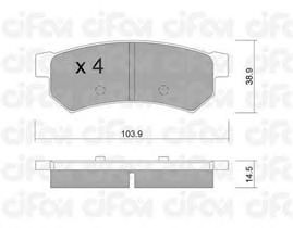 Тормозные колодки CIFAM 822-846-0