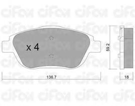 Тормозные колодки CIFAM 822-852-0
