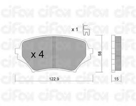 Тормозные колодки CIFAM 822-870-0